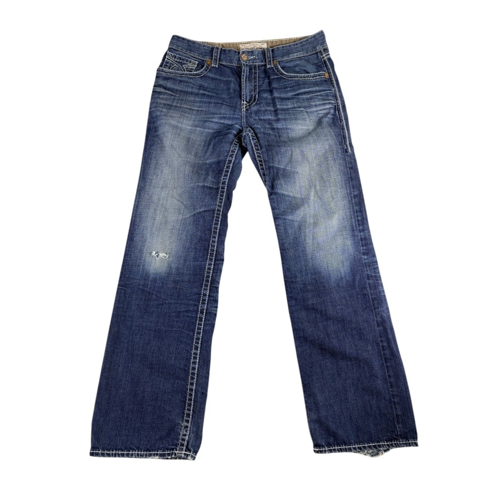 VTG Buckle Big Star Pioneer Jeans Mens‎ 36L Blue Denim Regular Fit Straight Leg